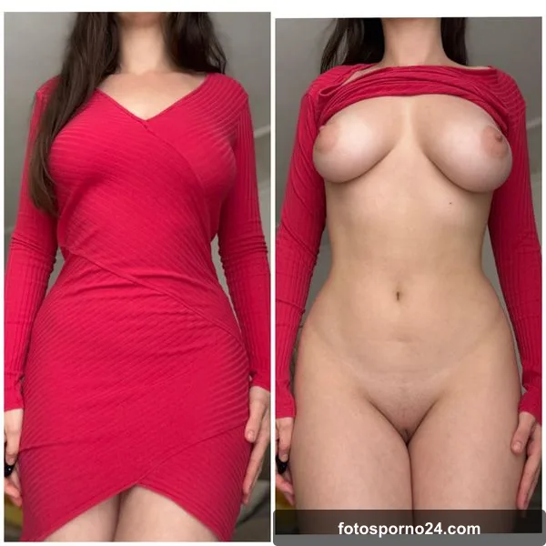 My hot red dress on off
